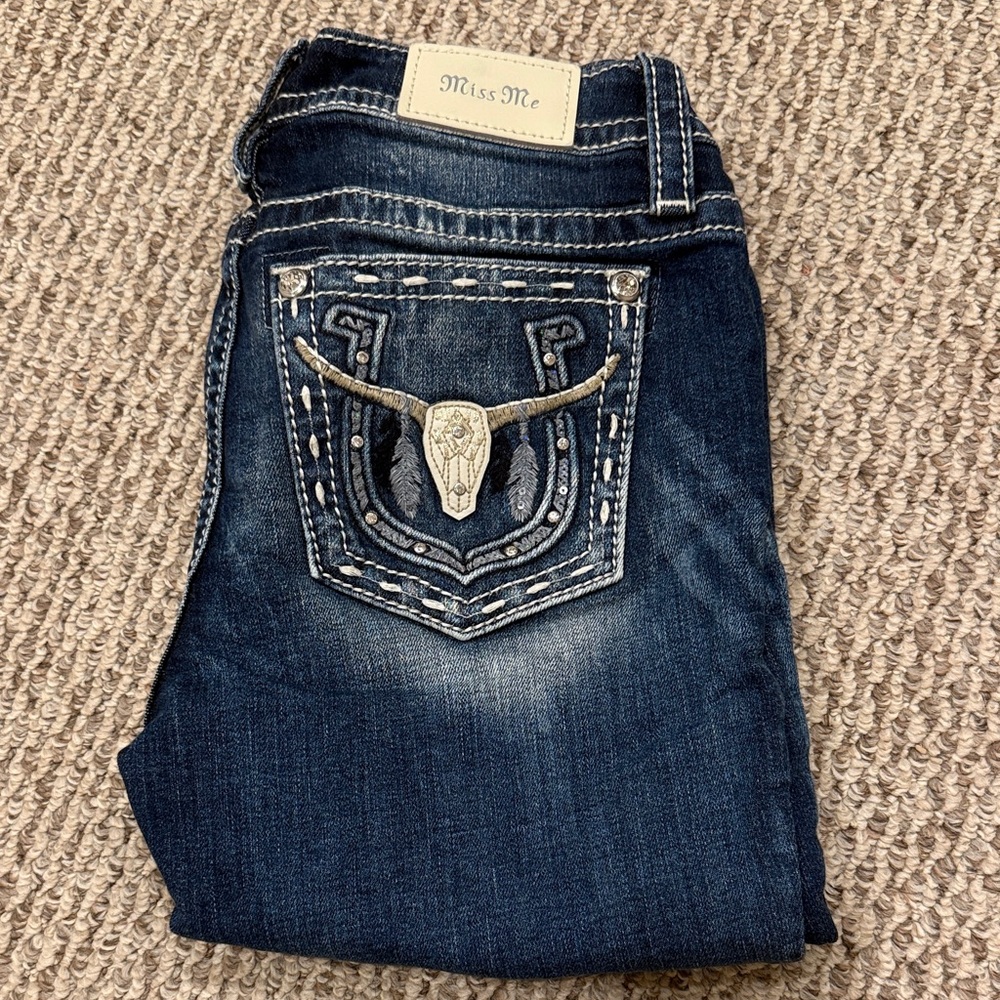 Miss Me Women's Dark Blue Boot Cut Jeans